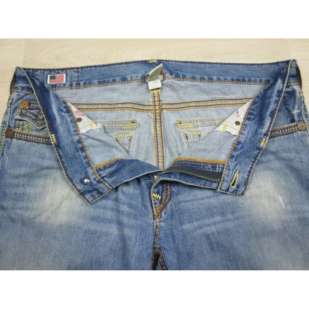 True Religion Men's Designer Jeans - Ricky Big QT USA Straight 43x34 Flap